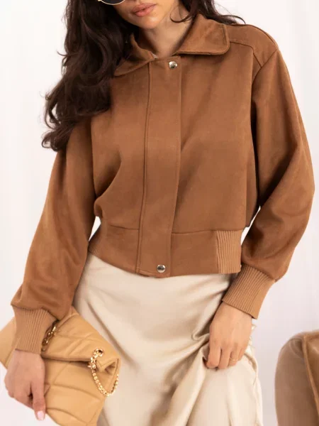 Jakna Italy Moda smeđa