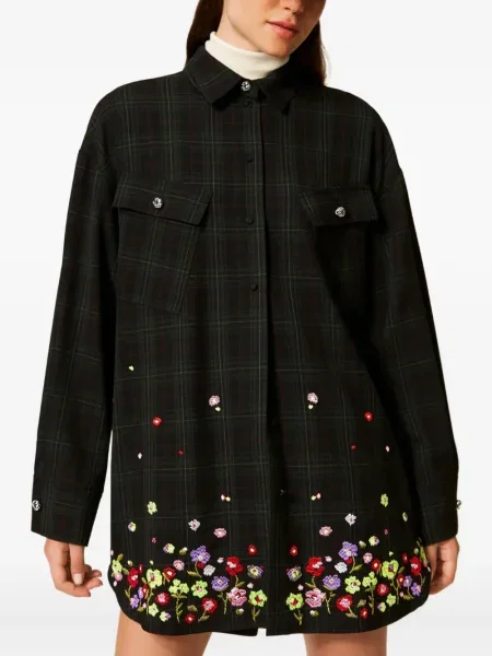 Koszula Twinset w kwiatki zielona