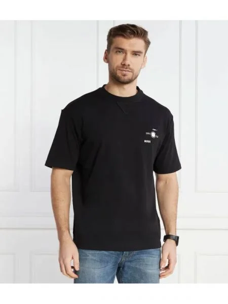 BOSS ORANGE Tricou negru