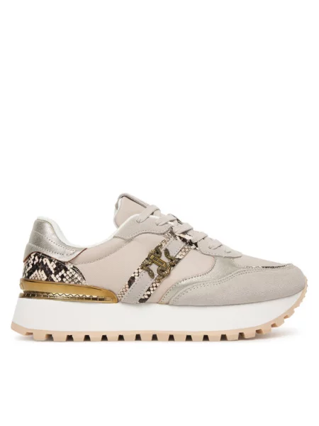 Just Cavalli Sneakersy Béžová hnedá