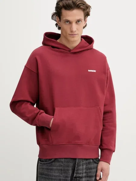 Dukserica Barrow s kapuljačom s tiskom bordo