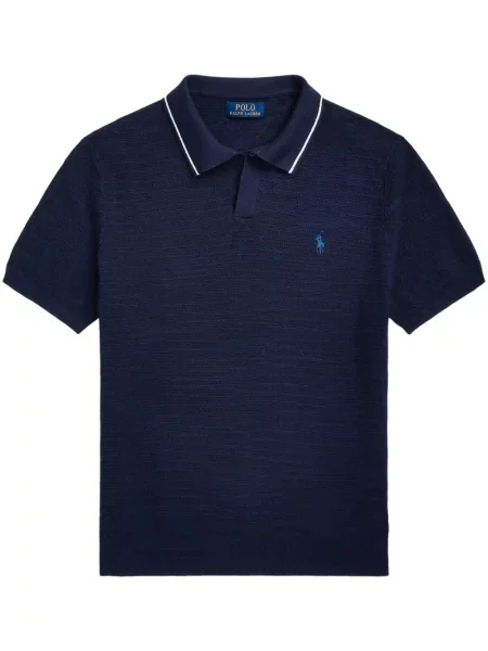Πλεκτά τρέξιμο sneakers Polo Ralph Lauren με κορδόνια μωβ