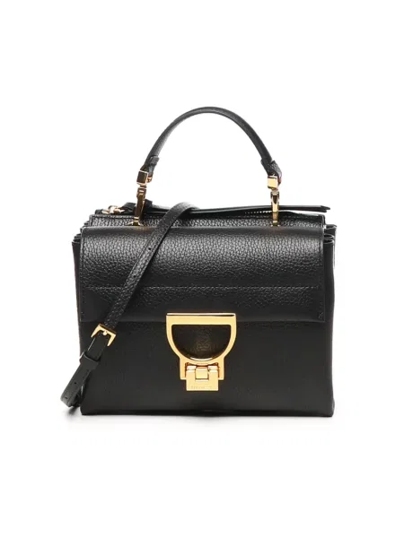 Mała torebka Coccinelle skórzana czarna