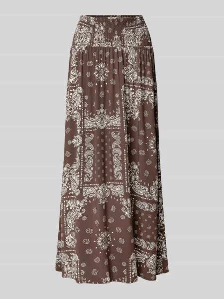 Rozkloszowana spódnica maxi z czystej model SAKI AMBEL' Only
