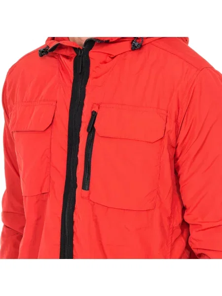 Kurtka Superdry z kapturem czerwona