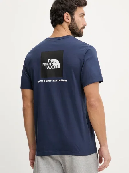 Rövid ujjú rövid póló The North Face sötétkék