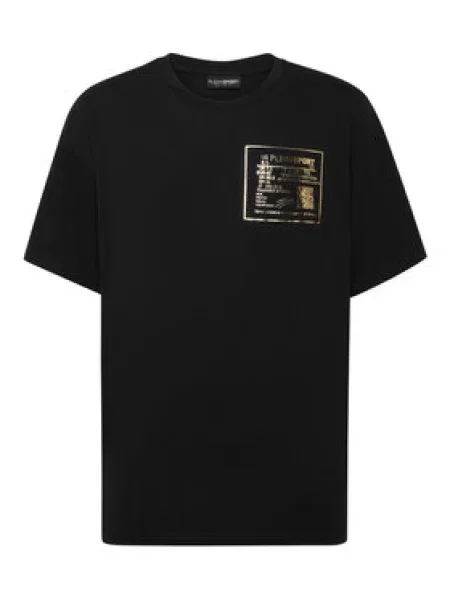Plein Sport Majica FAEC Loose Fit črna