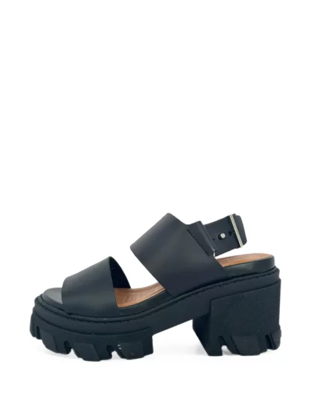 Sandale Ganni din piele negru