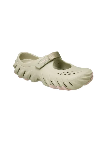 Pantofi cu toc Crocs bej