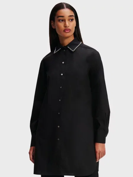 Сукня Karl Lagerfeld з перлами чорна