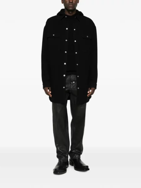 Lung palton Rick Owens negru