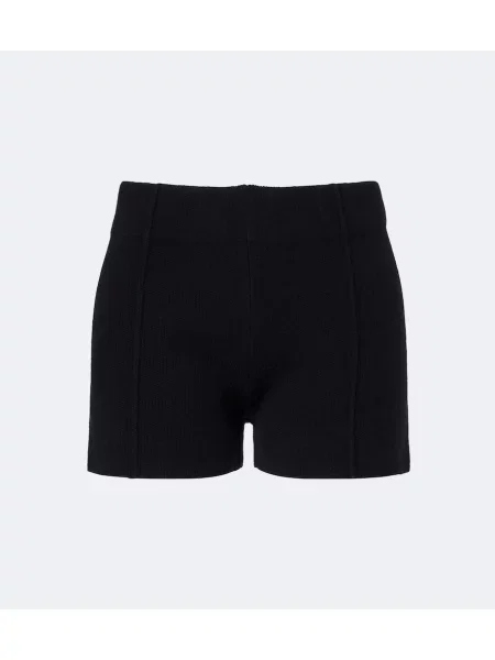 Pantaloni scurți Jardin Des Orangers de lână negru