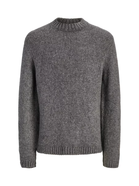 JACK & JONES Pulover JORSALAMANCO închis gri