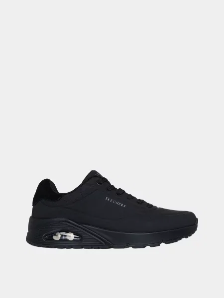 Кожаные кроссовки Skechers черные