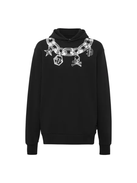 Bluza z kapturem Philipp Plein z kapturem czarna