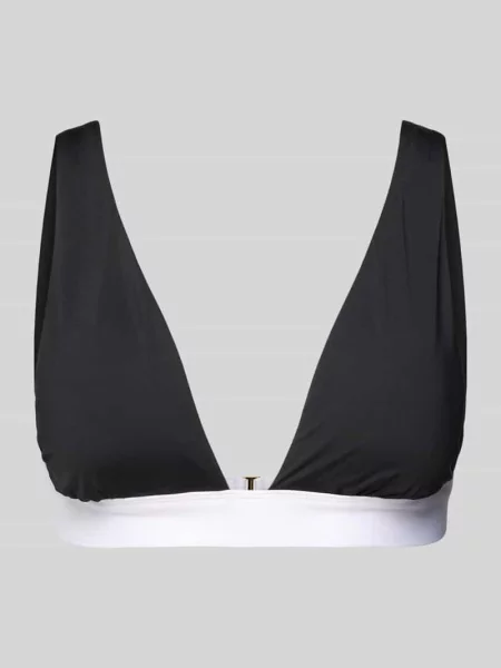 Góra od bikini z szerokimi ramiączkami Model „BEL AIR” Lauren Ralph Lauren czarne