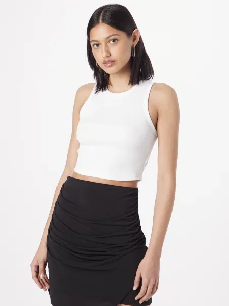 ABOUT YOU Top Dita negru alb