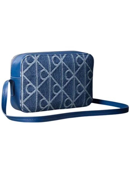 Kabelka Calvin Klein Emblem Aop Denim Camera Bag modrá