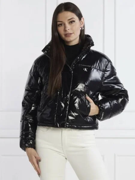 CALVIN KLEIN JEANS Geacă | Cropped Fit negru