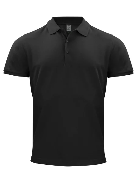 Clique Classic OC Polo – organiczna klasyczny krój – black czarna