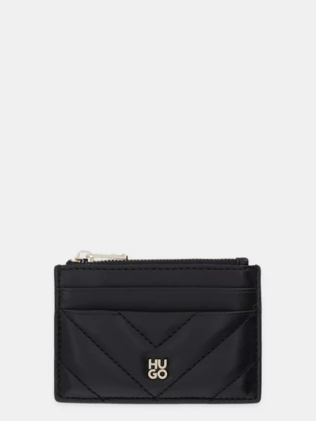 HUGO portofel Chris QU_Card Z negru
