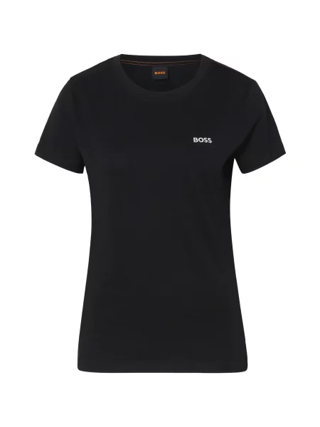 BOSS Tricou negru alb