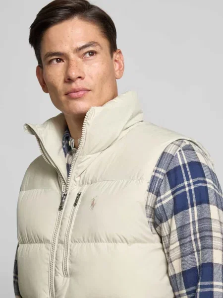 Polo Ralph Lauren bezrękawnik niemowlęcy zimowy beżowy