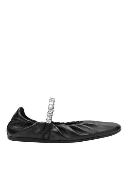Balerinki Jimmy Choo skórzane czarne