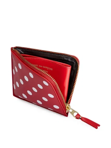 Portofel Comme Des Garçons Wallet cu buline roșu