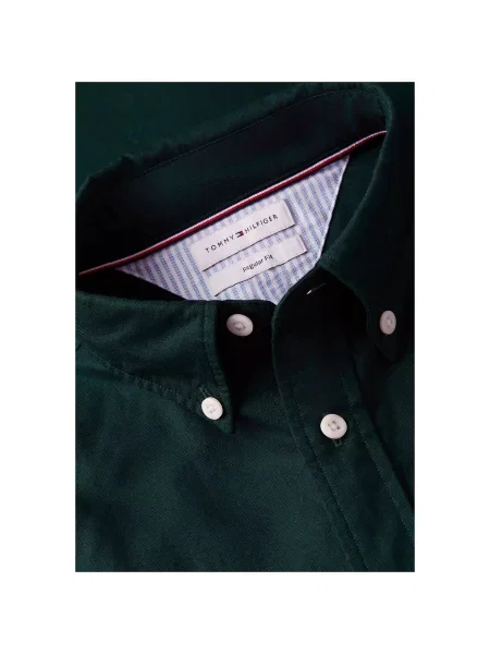 Tommy Hilfiger Cămașă Oxford verde