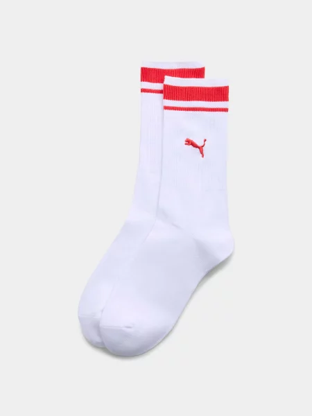 PUMA Unisex Heritage Stripe Шкарпетки Унісекс Комбінований верх білий