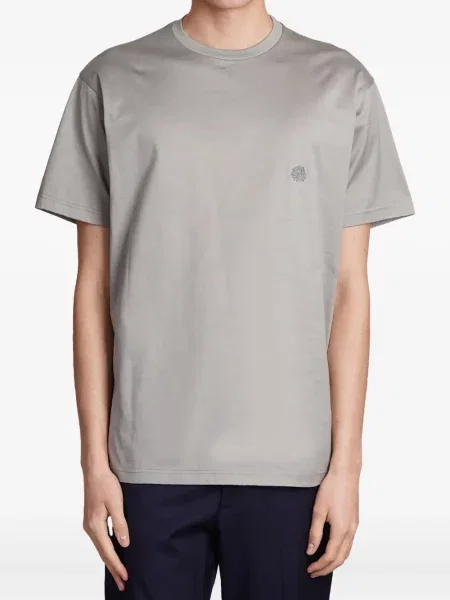 Tricou Low Brand cu broderie gri