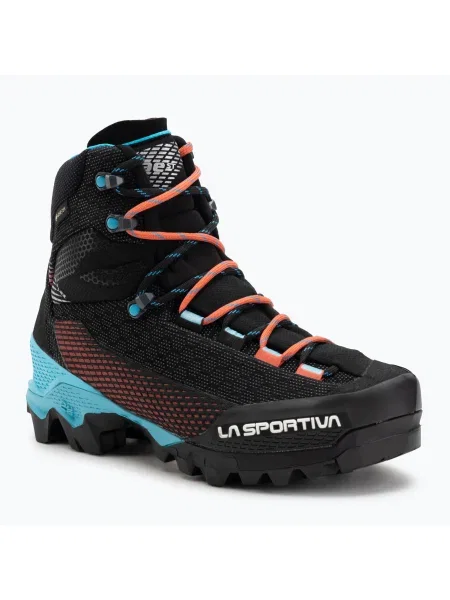 Turistické boty La Sportiva Aequilibrium ST GTX black/hibiscus černé
