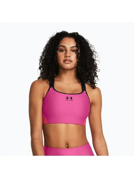 Фитнес сутиен Under Armour HG Armour High astro pink/red solstice/black черно