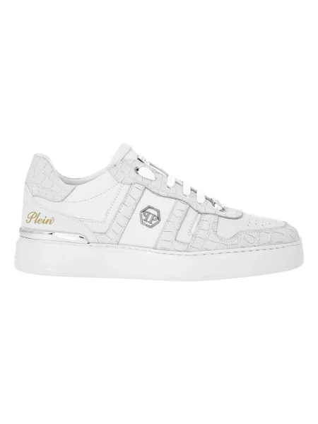 Sneakersy Philipp Plein skórzane białe