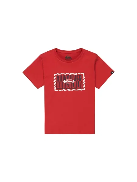 Quiksilver T-shirt Ev Gotam Foam Regular Fit crvena