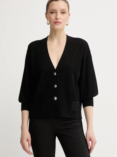 Marc Aurel cardigan pentru femei cu vâscoză negru