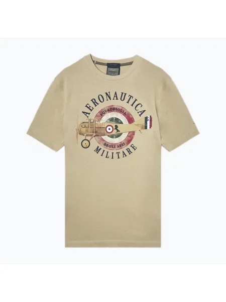 Мъжка тениска Aeronautica Militare Squadriglia degli Assi antelope beige бежово