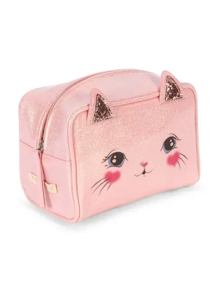 Konges Sløjd козметична чанта за деца CAT POUCH розово