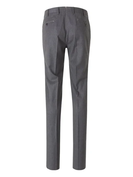 Pantaloni Pt Torino din țesătură twill maro