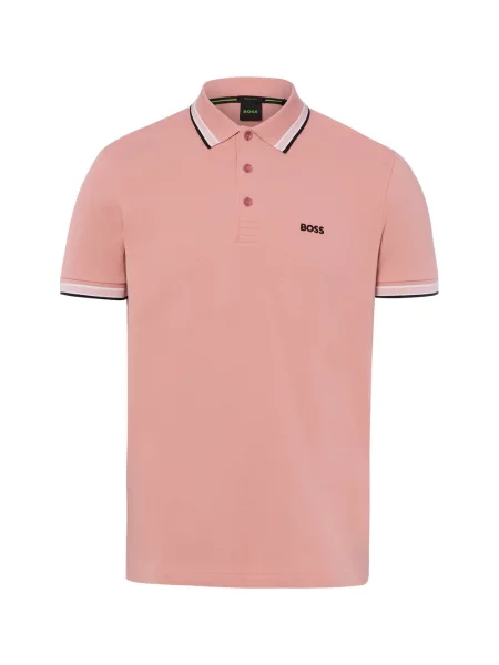 BOSS Green koszulka polo Paddy Mężczyźni różowy M zielona