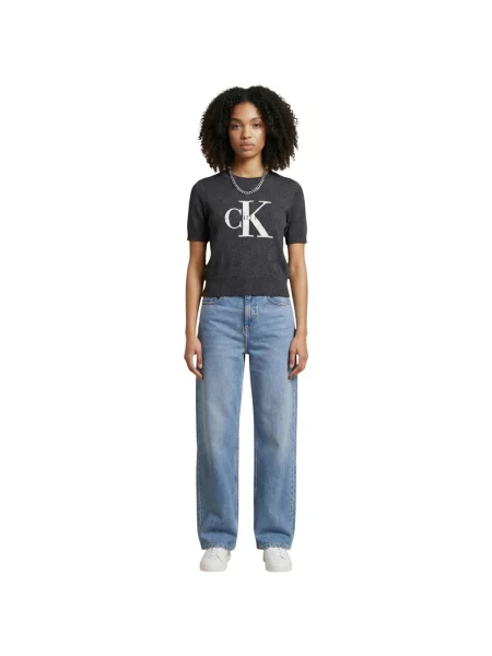 Svetr Calvin Klein Jeans šedý