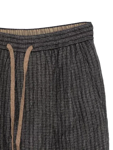 Pantaloni Ziggy Chen cu dungi cu cordon albastru