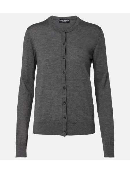 Cardigan Dolce&gabbana din cașmir gri