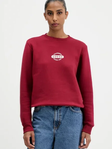 Pulover Guess Jeans bordo