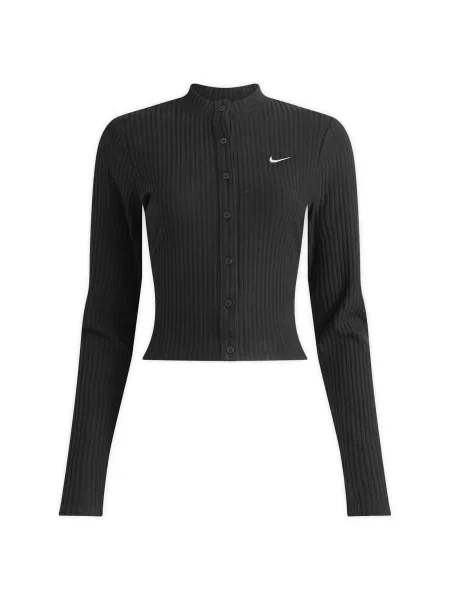 Dzianinowy sweter Nike czarny