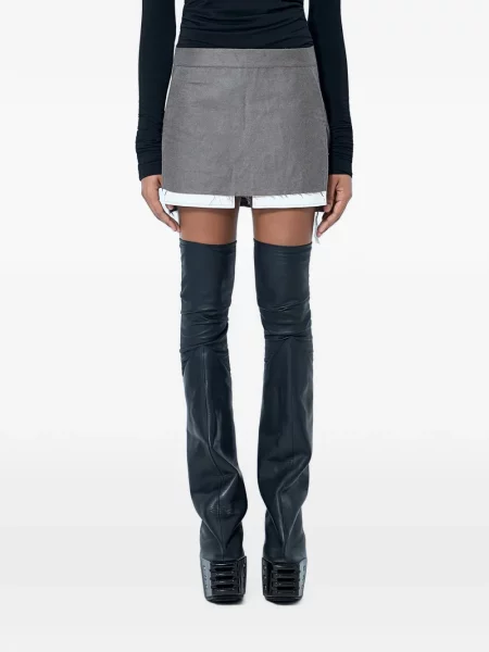 Fusta mini Rick Owens gri
