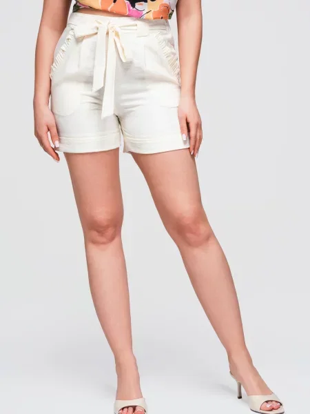 Pantaloni scurți Ombre cu talie înaltă