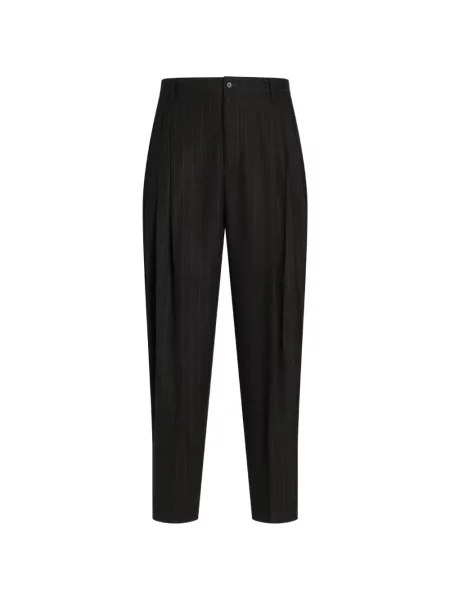 Pantaloni Dolce & Gabbana de lână gri