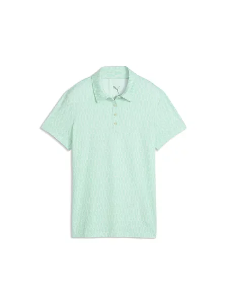 PUMA koszulka polo CLOUDSPUN Wavey Odzież S zielony
